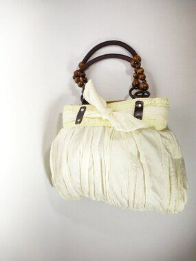 New ivory cloth handbag